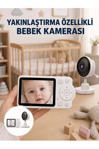 Northcity Bebek Monitörü Hd Gece Görüşlü Cry Detection Yeni Nesil - Kablosuz İzleme Sistemi