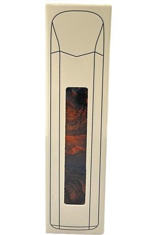 Slim Kırmızı Siyah Desenli Şarjlı Çakmak 109493