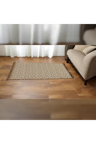 T.concept Boho Geo Jüt Halı Bej 150 Cm
