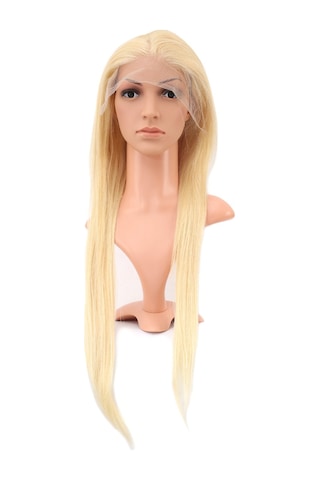 Gerçek Front Lace Düz Platin Tül Peruk - 75-80cm