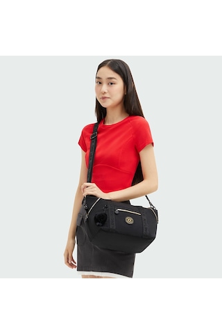 Kipling Kıplıng Art Mini Küçük Boy Omuz Çantası Siyah Glorıous Gold Siyah