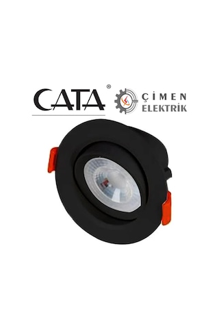 Cata Ct 5200 7w Led Spot 6400k Beyaz Işık Siyah
