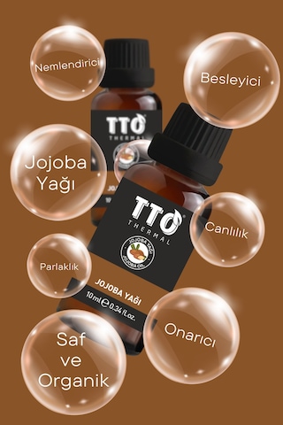 Tto Thermal Jojoba Yağı 10 Ml – Doğal Nem Koruyucu & Cilt Besleyici Yağ