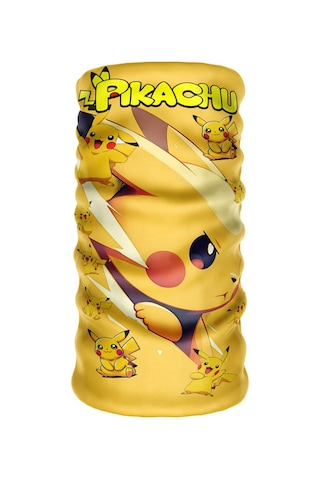 Bebo Store Extreme Spor Motor Ve Bisiklet Kullananlara Özel Desenli Reflektörlü Buf Boyunluk Bandana Balaklava Pokemon-191 Çok Renkli