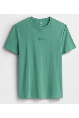 Gap Everyday Soft Mini Logo T-shirt 799323 Kısa Kol Tişört Erkek T-shirt Yeşil-14306