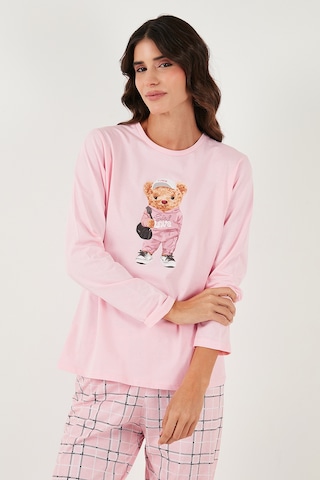 Lela Bayan Pijama Takımı 65723313 Pudra Pudra