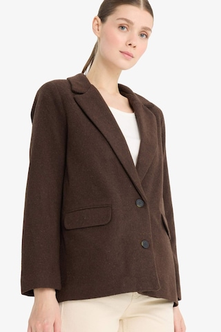 Defacto Regular Fit Flanel Blazer Ceket Y6483az24wnbn192 Kahve