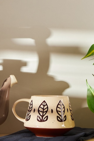 Emsan Ethnic Grass Kupa 480 ML Kahve