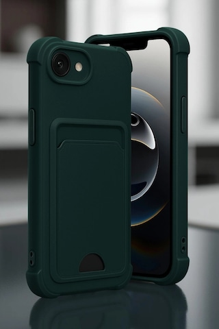Apple Apple iPhone Uyumlu 16e Kelvin Kartvizitli Silikon - Siyah