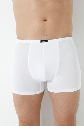Arma Yıldız Erkek Bambu Boxer Beyaz İnce Bel Lastikli 5'li Paket-beyaz
