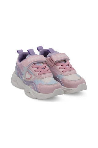Slazenger KLARION Çocuk Cırt  Cırt lı Pembe - Mor Günlük Spor Ayakkabısı