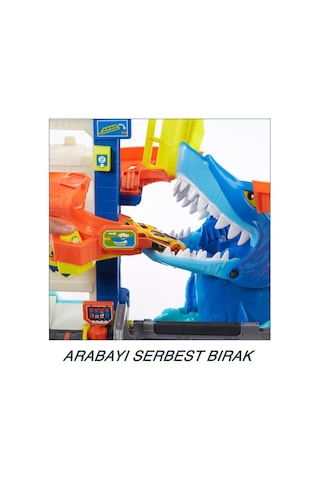 Hot Wheels Köpek Balığından Kaçış Oyun Seti Hdp06 Teşhir