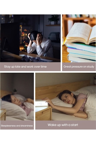 Tongxida Usb Şarjlı Mikro Akım Uyku Yardımcısı - Hızlı Uyku Sağlama Ve Uyku Bozukluklarını Gideren El Tutulu Cihaz Beyaz Beya Beyaz