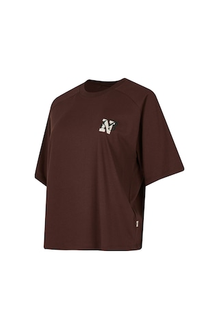 New Balance Nb Lifestyle Kadın T-shirt Wnt3625-eas Kahverengi