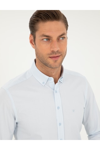 Pierre Cardin Erkek Açık Mavi Gömlek Desenli 50295909-vr003 Açık Mavi