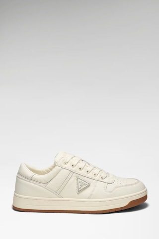 Guess Uddent Erkek Deri Sneaker Ayakkabı Fmjuddlel12 Ekru