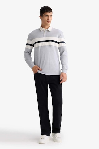 Defacto Regular Fit Polo Yaka Uzun Kollu Tişört E9382ax25augr210 Gri