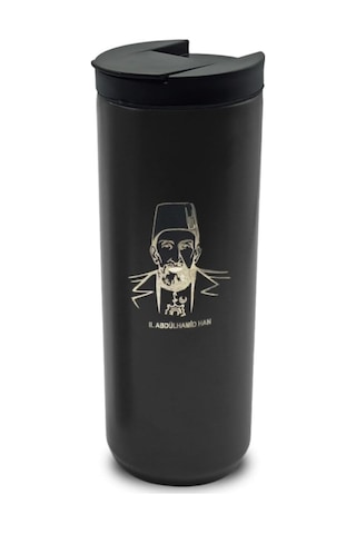 Tusah Abdülhamit Desenli Çelik Termos Mug 500 Ml Tek Ebat Siyah 521sa Çok Renkli