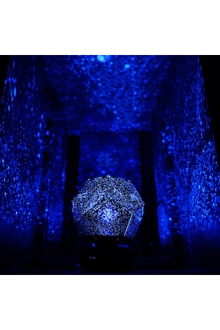 Geeroyoo Galaksı Yıldız Projeksiyonlu Bluetooth Müzik Çalarlı Gece Lambası, Uzaktan Kumanda, 7 Renk Led Yatak Odası Ve Parti Dekorasyon Jzr-gy