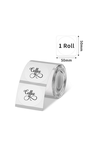 50 X 50 Mm Şeffaf Oval Termal Etiket 230 Adet - Phomemo M110/m120/m150/m200/m220/m221 150