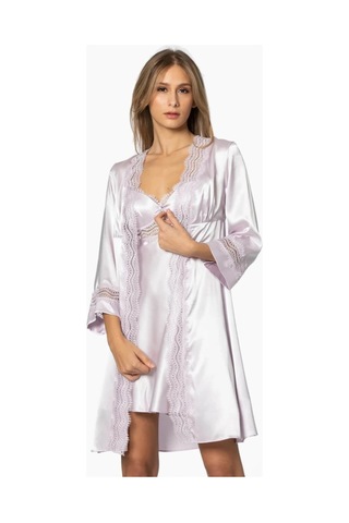 Pierre Cardin 6 Parça Saten Çeyiz Seti Viola