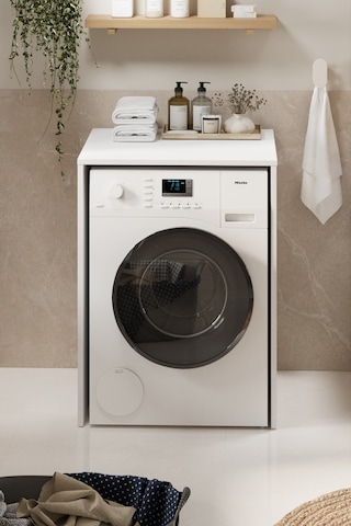 Çamaşır Makinası Dolabı Kurutma Makinası Dolabı Banyo Dolabı Pınar Beyaz Beyaz
