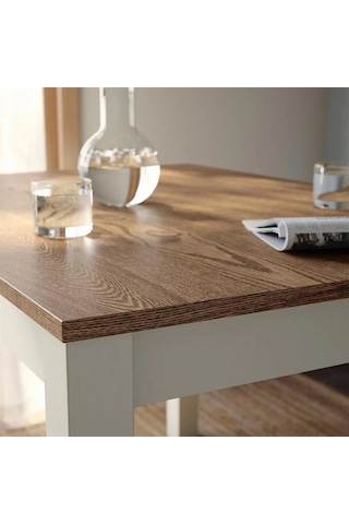 Ikea Bej Geniş Yemek Masası - Mutfak Masası