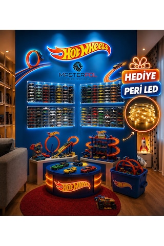 1/64 Ölçekli Kapaklı Şeffaf 49lu Koleksiyon Araba Rafı Araç Standı Klasik Model Pleksi Akrilik