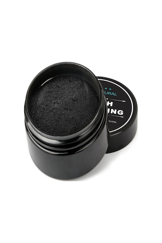 Hangfox Kokos Kabuğu Aktif Kömür Diş Tozu - Doğal Leke Çıkarıcı, Mineyi Korumak, Hassas Dişler İçin Beyazlatıcı