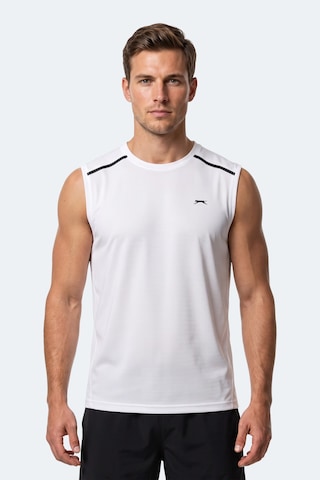 Slazenger Rexıs Erkek Kolsuz Beyaz Tişört
