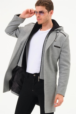 Dewberry Plt8371 Dewbrry Erkek Palto-Gri-Gri