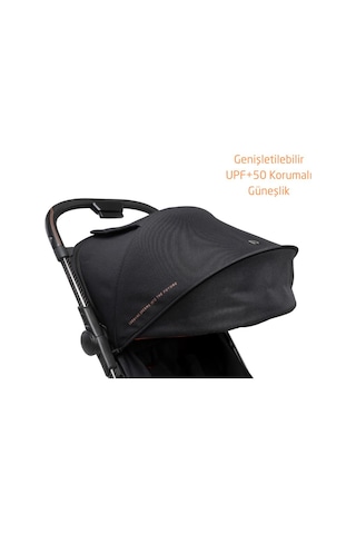 Maxi-Cosi Oslo Carbon 5,6 kg Ultra Hafif Premium Kabin Boy Bebek Arabası Essential Black Sport