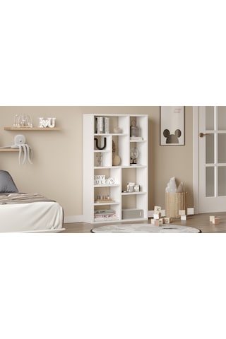 Robin Home Oscar Kitaplık 124cm Beyaz