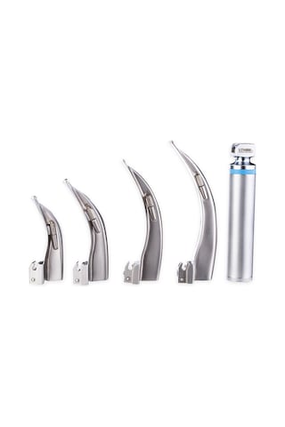 Vzn Fiberoptik Laringoskop Macintosh Set 4 Bıçaklı