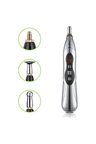 Butu Dolaşan Enerji Otomatik Nokta Bulma Meridyen Kalemi Ev Ağrısı Elektronik Akupunktur Kalemi Özellikler 3 Başlı Renkli Kutu Çok Renkli