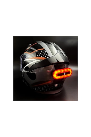 Kask Arkası Uyarı Led Işığı - Kask Ledi - Gece Kask Ledi Çok Renkli