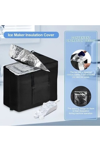 Fastbuy Çelik Siyanürlü Buz Yapıcı, Toz Geçirmez, Isıya Dayanıklı Kapı Yalıtımı, İç/dış Mekan Kullanım Siyah