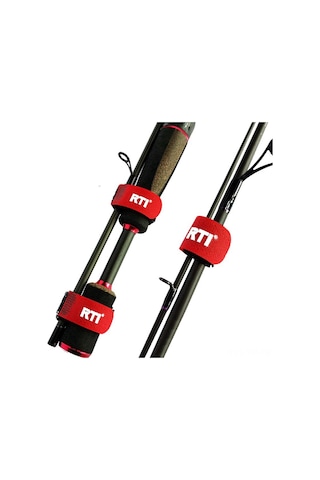 Folinda Nylon Elastik Olta Sapı Bağlama Kayışı, Yumuşak Kadife Döşeme, 2x20cm, Organizasyon Ve Taşıma İçin Dayanıklı