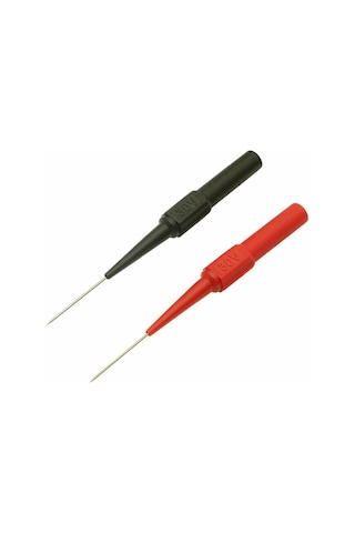 2 Adet İğne Tip Multimetre Test Prob Ucu 30V 1A Banana Uyumlu İzoleli Paslanmaz Çelik Ölçüm Pini