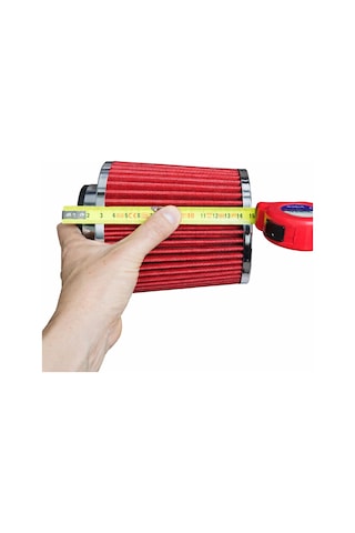 Simota 76mm Açık Hava Filtresi-open Air Filter-performans Hava Filtresi-kırmızı