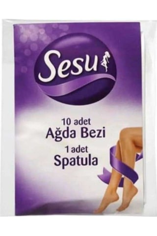 Sesu Ağda Bezi 10'lu + Spatula Sesu Ağda Bezi 10'lu + Spatula