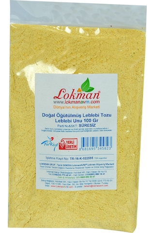 Lokman Doğal Öğütülmüş Leblebi Tozu 100 G