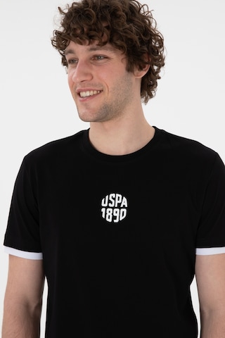 U.S. Polo Assn. Erkek Regular Fit Bisiklet Yaka Siyah Tişört 50306900-VR046