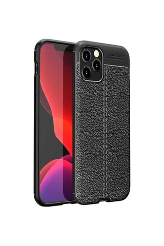 Apple Uyumlu iPhone 12 Pro Max Kılıf Zore Niss Silikon Kapak Siyah