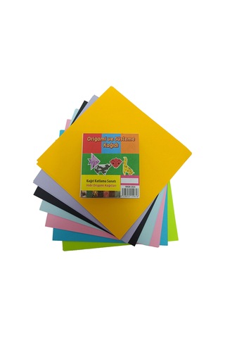 Origami Kağıdı, 20cm 100 Adet Çift Taraflı Karışık Renkli