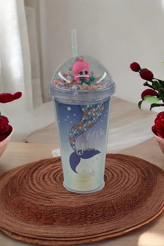 Led Işıklı Pipetli Suluk Denizkızı Figürlü