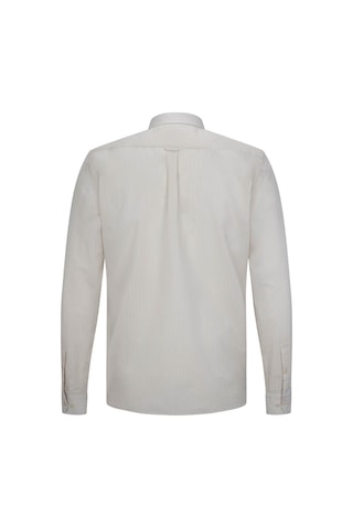 Hatemoğlu Ekru Comfort Fit 100% Pamuk Slim Yaka Uzun Kollu Spor Gömlek 35856 4112494