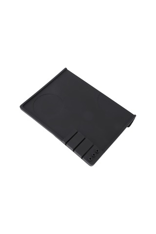 Dofolink Siyah Silikon Kahve Tamper Matı - Dürtme Önleyici, Çeşitli Aksesuarları Saklayabilir, Masa Üstünü Korumak İçin Bar Ve Ofislerde Kullanım Diğer