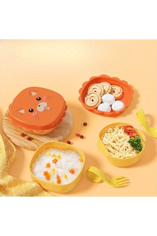 Küçük Aslan Seti, Öğütme Kabı, Ek Gıda Kabı, Çizgi Film Deseni