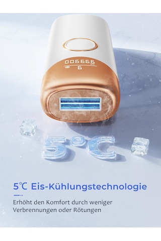 Soğutma Fonksiyonlu Ipl Cihazı Epilasyon Lazeri, Max 19.8j, 999.900 Işık Atımı, 9 Enerji Seviyesi, Kadınlar, Erkekler, Koltuk Altı, Bikini, Bacaklar, Vücut, Beyaz İçin Ağrısız Ipl Epilasyon Cihazı